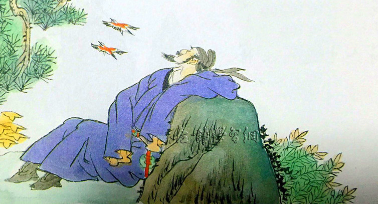 《山中问答》李白唐诗注释翻译赏析
