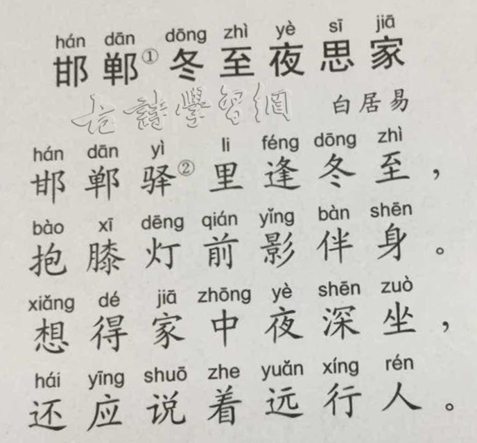 《邯郸冬至夜思家》白居易唐诗注释翻译赏析 | 古诗