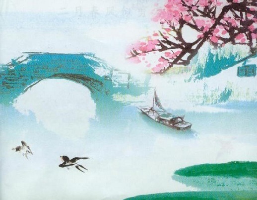 春雨断桥人不度,小舟撑出柳阴来。全诗意思及赏析-古诗迷