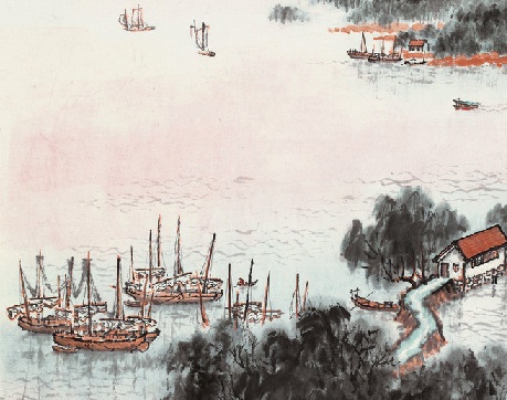 风日晴和人意好，夕阳箫鼓几船归。全诗意思及赏析-古诗迷