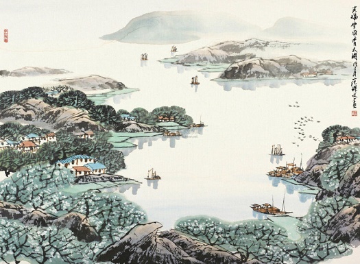 浓似春云淡似烟,参差绿到大江边。全诗意思及赏析-古诗迷