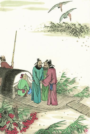《江州重别薛六柳八二员外》刘长卿唐诗注释翻译赏析-古诗迷