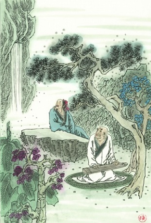 《听蜀僧浚弹琴》李白唐诗注释翻译赏析-古诗迷