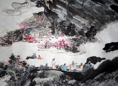 《桃花源记》陶渊明文言文原文注释翻译-古诗迷