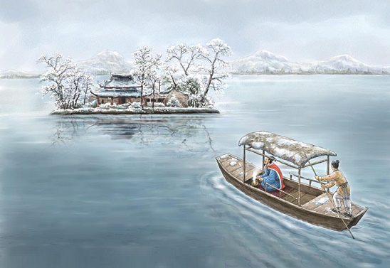 《湖心亭看雪》张岱文言文原文注释翻译-古诗迷
