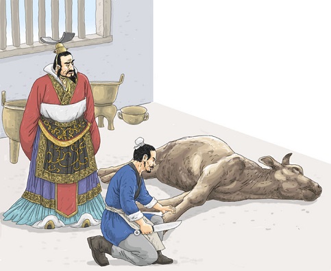 《庖丁解牛》庄子文言文原文注释翻译-古诗迷