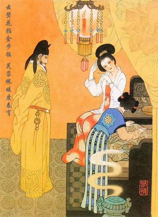 云鬓花颜金步摇，芙蓉帐暖度春宵。全诗意思及赏析-古诗迷