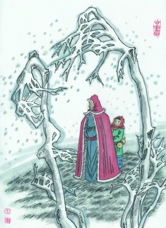 路出寒云外,人归暮雪时。全诗意思及赏析-古诗迷