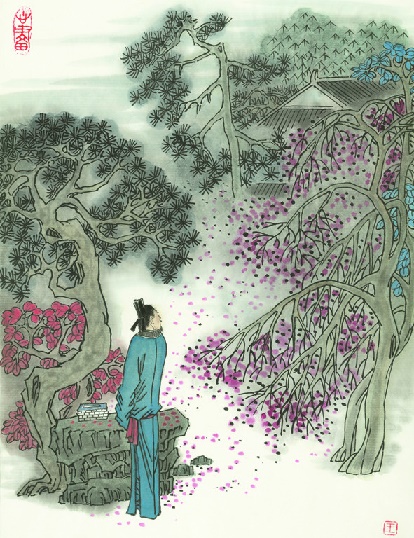 高阁客竟去,小园花乱飞。全诗意思及赏析-古诗迷