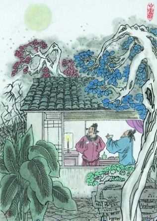 纤云四卷天无河,清风吹空月舒波。全诗意思及赏析-古诗迷