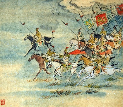 匈奴草黄马正肥,金山西见烟尘飞,汉家大将西出师。全诗意思及赏析-古诗迷