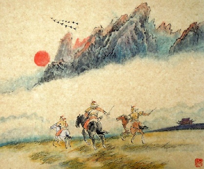 大漠穷秋塞草腓,孤城落日斗兵稀。全诗意思及赏析-古诗迷