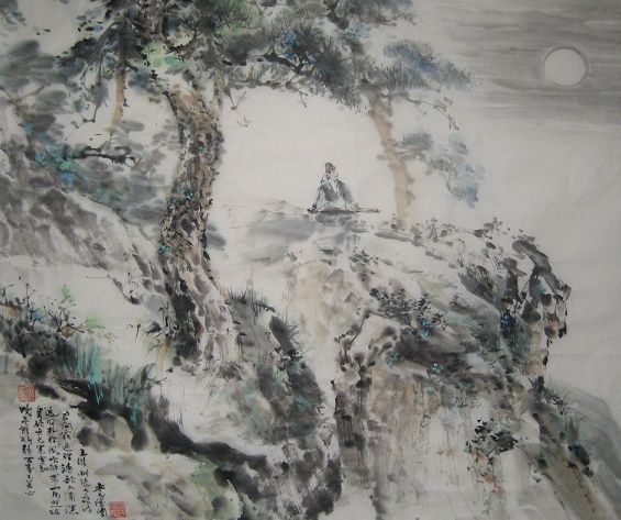 松风吹解带,山月照弹琴。全诗意思及赏析-古诗迷