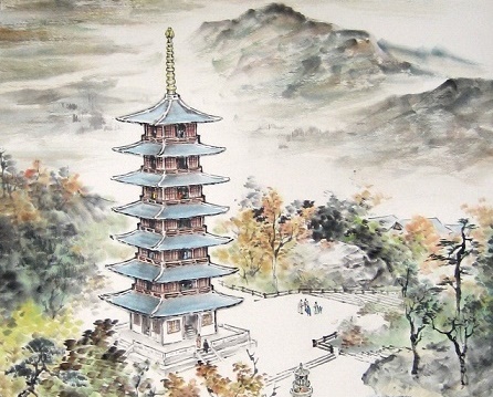 塔势如涌出,孤高耸天宫。全诗意思及赏析-古诗迷