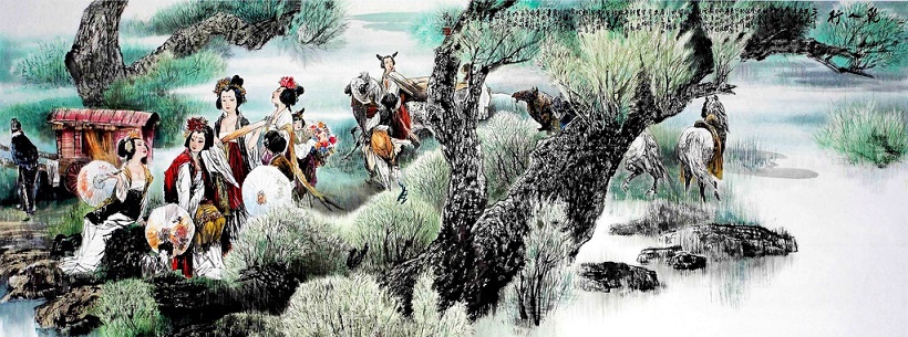 后来鞍马何逡巡,当轩下马入锦茵。全诗意思及赏析-古诗迷