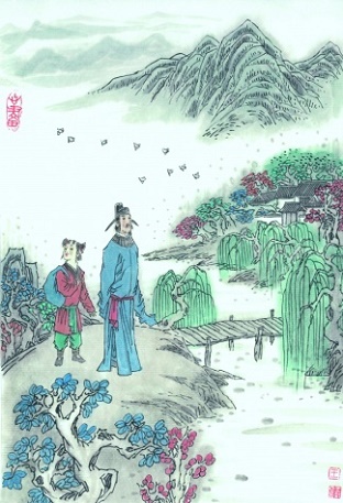 人随沙岸向江村，余亦乘舟归鹿门。全诗意思及赏析-古诗迷