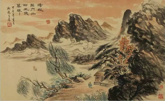 倚杖柴门外，临风听暮蝉。全诗意思及赏析-古诗迷