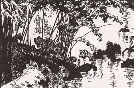 当流赤足踏涧石,水声激激风吹衣。全诗意思及赏析-古诗迷