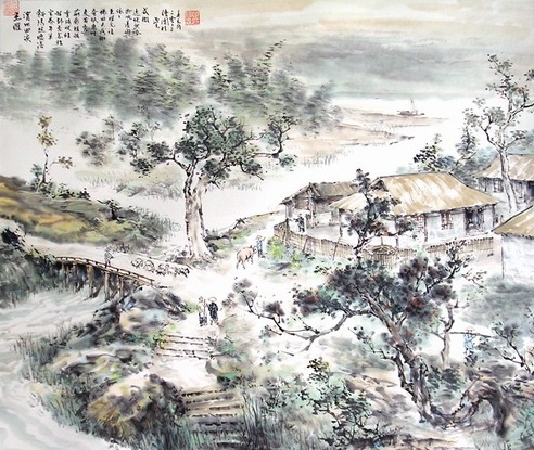 斜阳照墟落，穷巷牛羊归。全诗意思及赏析-古诗迷