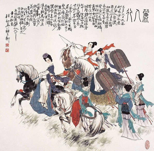 背后何所见?珠压腰衱稳称身。全诗意思及赏析-古诗迷