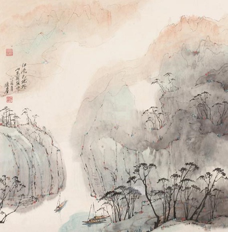 江流天地外，山色有无中。全诗意思及赏析-古诗迷