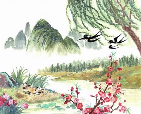 迟日江山丽，春风花草香。全诗意思及赏析-古诗迷