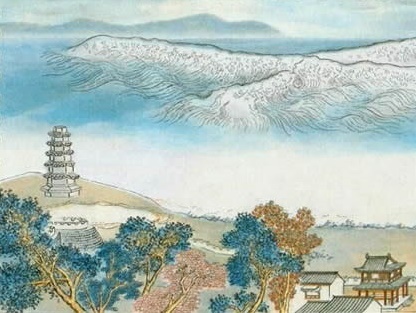 山寺月中寻桂子,郡亭枕上看潮头。何日更重游!全诗词意思及赏析-古诗迷