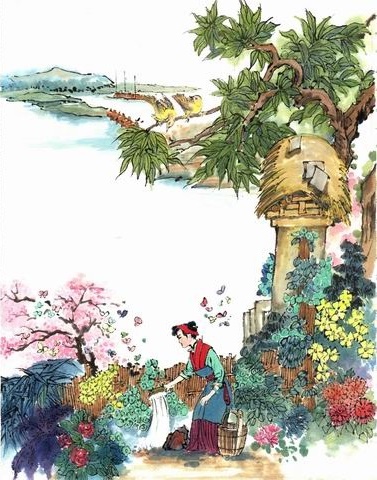 留连戏蝶时时舞，自在娇莺恰恰啼。全诗意思及赏析-古诗迷