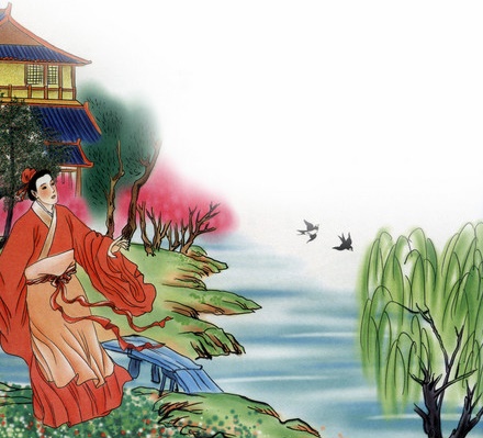 近寒食雨草萋萋,著麦苗风柳映堤。全诗意思及赏析-古诗迷