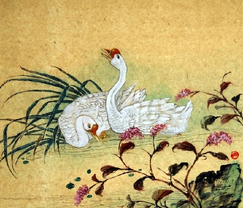 鹅,鹅,鹅,曲项向天歌。全诗意思及赏析-古诗迷