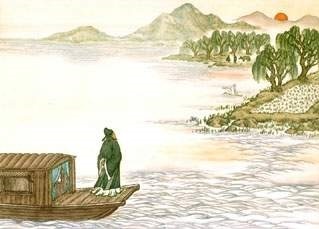 澹然空水对斜晖,曲岛苍茫接翠微。全诗意思及赏析-古诗迷