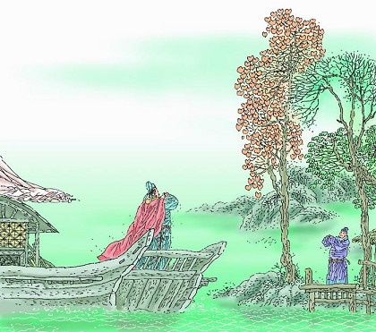 李白乘舟将欲行,忽闻岸上踏歌声。全诗意思及赏析-古诗迷