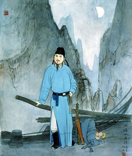 峨眉山月半轮秋，影入平羌江水流。全诗意思及赏析-古诗迷