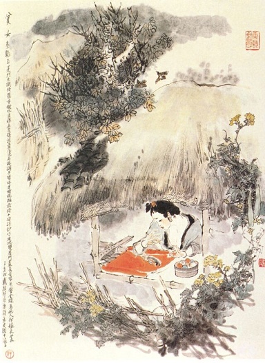 敢将十指夸针巧，不把双眉斗画长。全诗意思及赏析-古诗迷