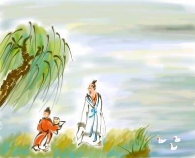 孤山寺北贾亭西,水面初平云脚低。全诗意思及赏析-古诗迷