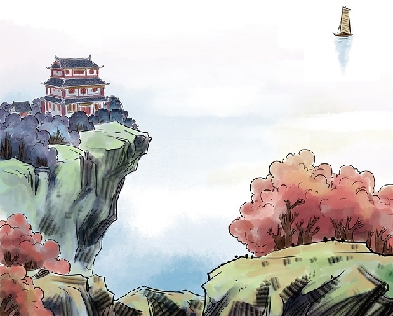 欲穷千里目,更上一层楼。全诗意思及赏析-古诗迷