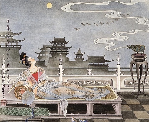 冰簟银床梦不成，碧天如水夜云轻。全诗意思及赏析-古诗迷