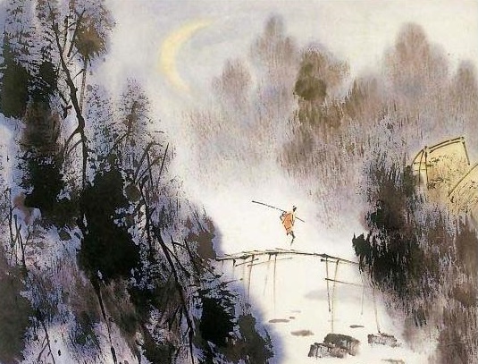 鸡声茅店月，人迹板桥霜。全诗意思及赏析-古诗迷