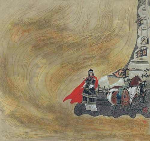 旦辞爷娘去，暮宿黄河边，不闻爷娘唤女声，但闻黄河流水鸣溅溅。-古诗迷