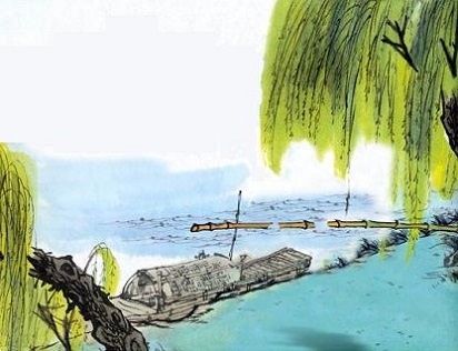 亭亭画舸系春潭，直到行人酒半酣。全诗意思及赏析-古诗迷