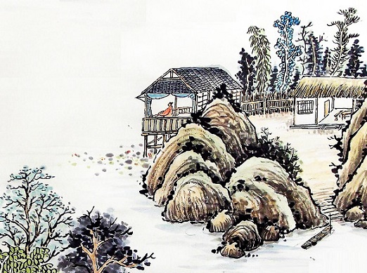 携扙来追柳外凉，画桥南畔倚胡床。全诗意思及赏析-古诗迷