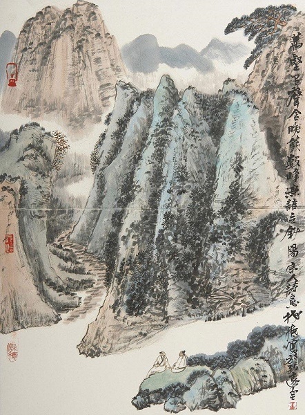 万壑有声含晚籁,数峰无语立斜阳。全诗意思及赏析-古诗迷