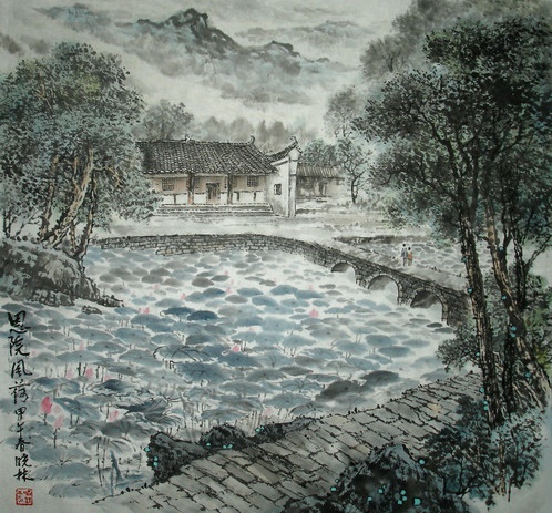 一雨池塘水面平，淡磨明镜照檐楹。全诗意思及赏析-古诗迷