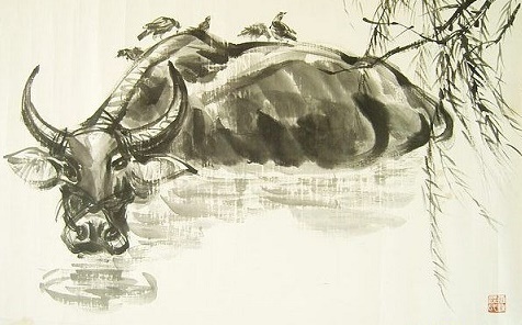 夕阳牛背无人卧，带得寒鸦两两归。全诗意思及赏析-古诗迷