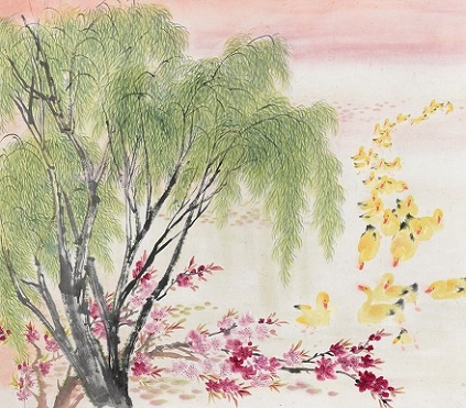 鹅鸭不知春去尽，争随流水趁桃花。全诗意思及赏析-古诗迷