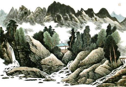 人家在何许,云外一声鸡。全诗意思及赏析-古诗迷