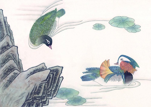 何缘交颈为鸳鸯,胡颉颃兮共翱翔!全诗意思及赏析-古诗迷