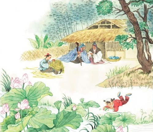 茅檐低小，溪上青青草。全诗词意思及赏析-古诗迷