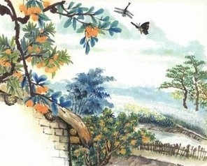 梅子金黄杏子肥,麦花雪白菜花稀。全诗意思及赏析-古诗迷