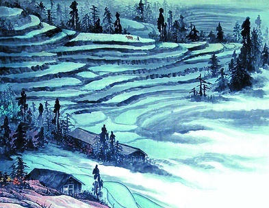 高田如楼梯，平田如棋局。全诗意思及赏析-古诗迷